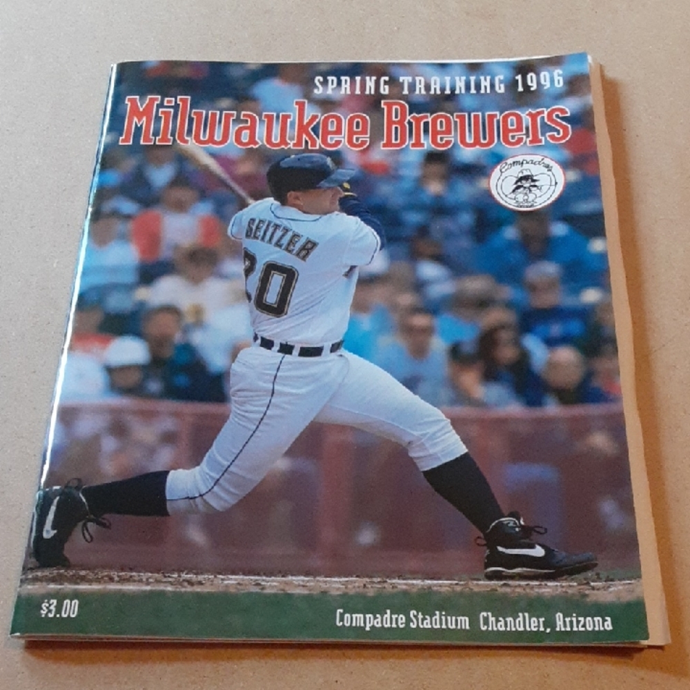 Brewers MLB Spring Training 1996 Program
